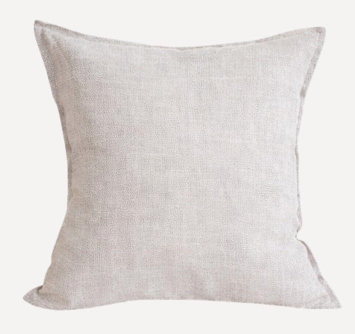 Textured Tweed Scatter Cushion - White