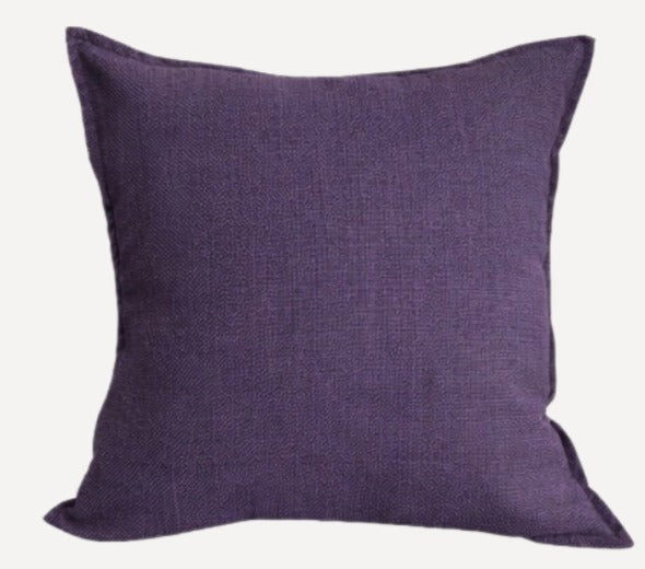 Textured Tweed Scatter Cushion - Purple