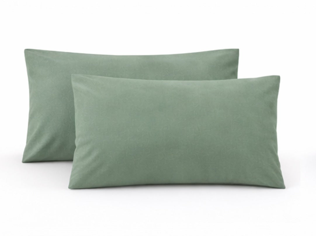 Micro Fiber 2PK Pillowcase - Olive Green