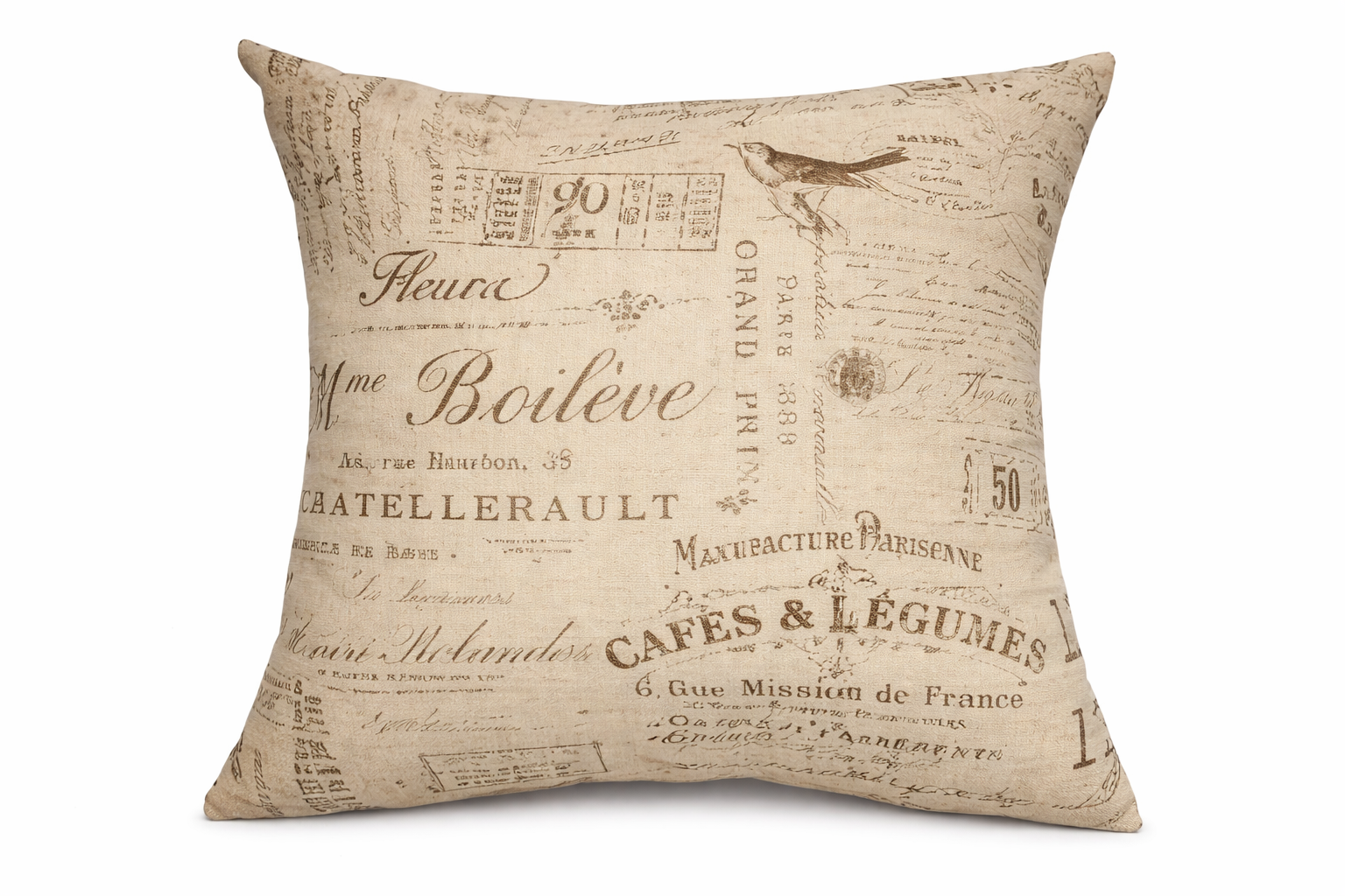 Printed Scatter Cushion - Feminine Script