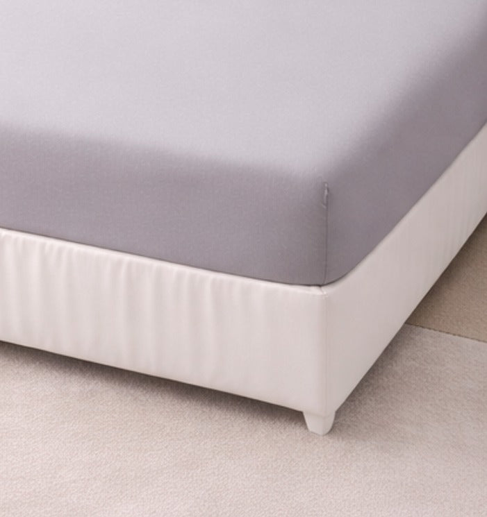 Poly cotton Fitted Sheet 144TC- Grey