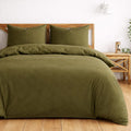 Micro Fiber Duvet Cover Plain - Olive Green