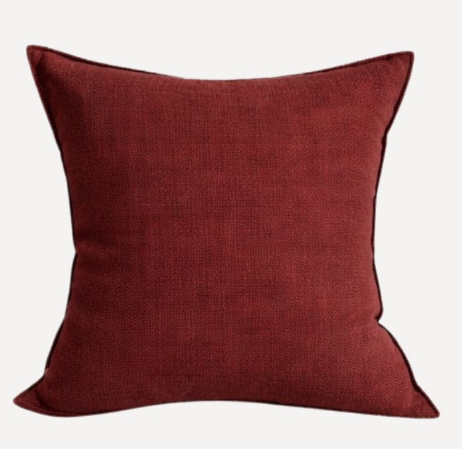 Textured Tweed Scatter Cushion - Hot Sauce