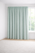 Taped Curtain - Chambray Duck Egg