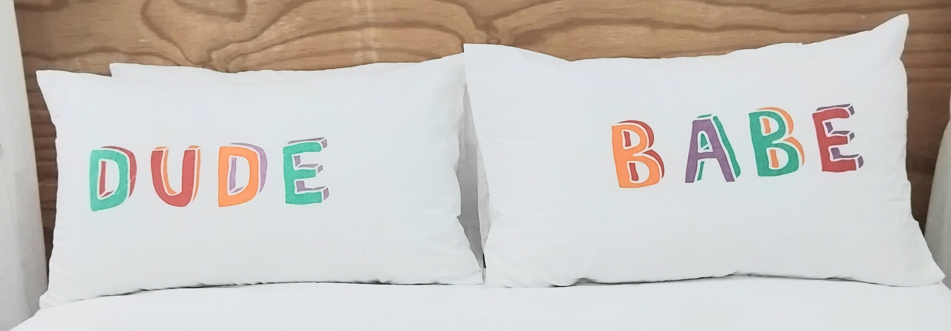 2PK Pillowcase - Dude & Babe