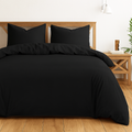 Micro Fiber Duvet Cover Plain - Black