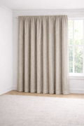 Taped Curtain - Heavy Slub Sheer - Natural