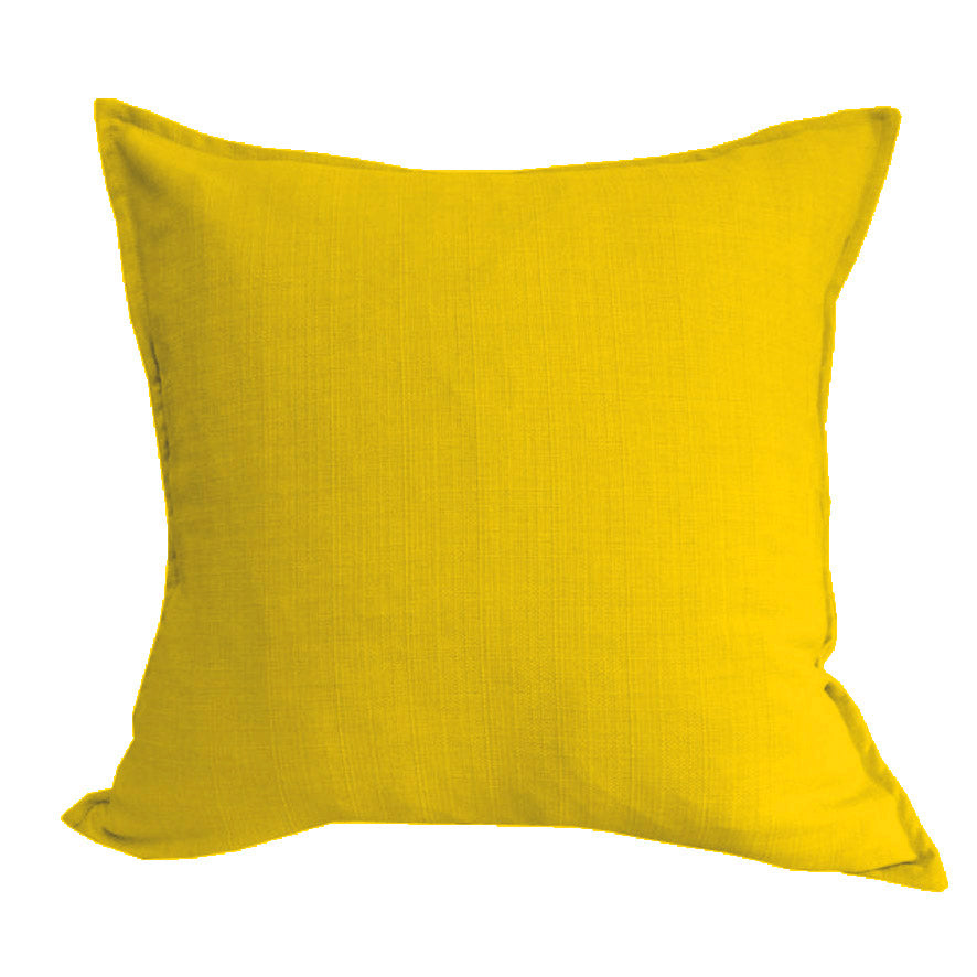Textured Tweed Scatter Cushion - Yellow