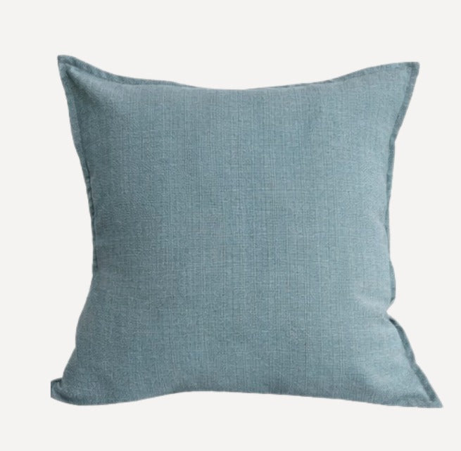 Textured Tweed Scatter Cushion - Sky Blue