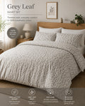 100% Cotton Rotary -  Grey Leaf