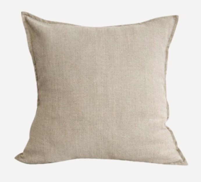 Textured Tweed Scatter Cushion - Natural