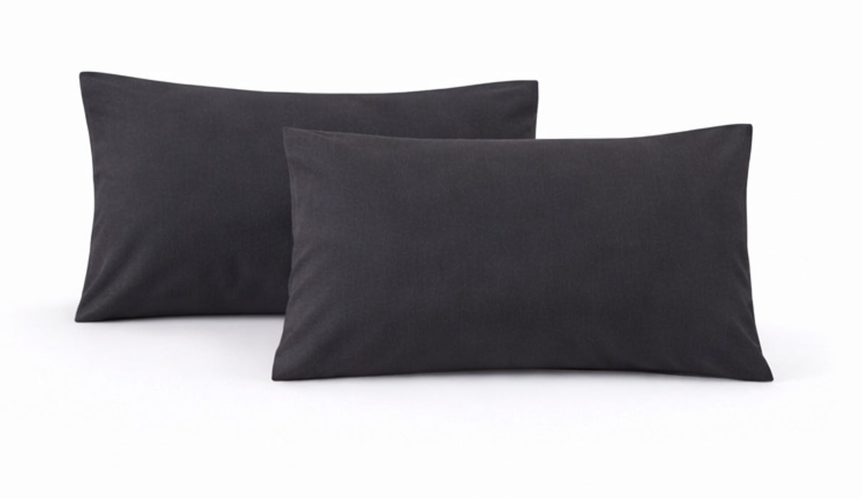 Micro Fiber 2PK Pillowcase - Black