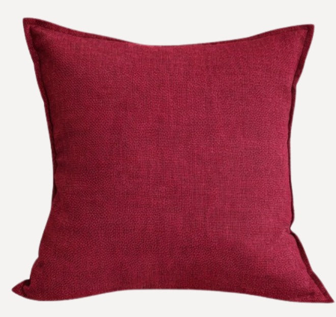 Textured Tweed Scatter Cushion - Maroon