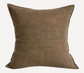 Textured Tweed Scatter Cushion - Toffee Brown