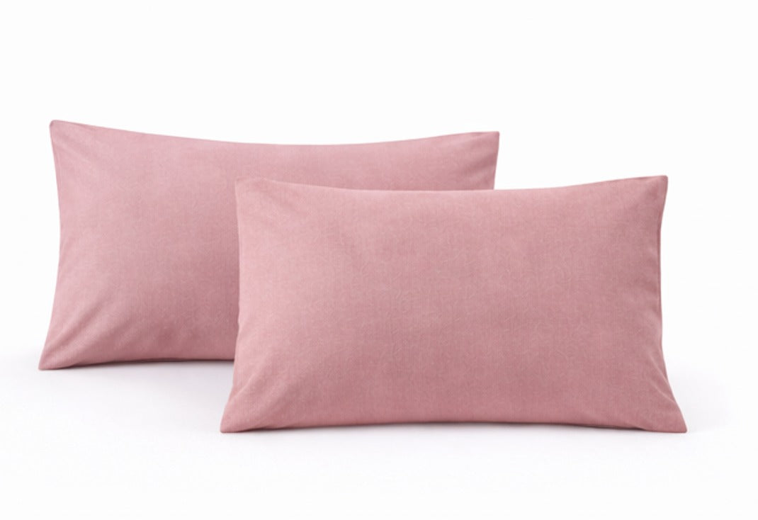 Micro Fiber 2PK Pillowcase - Dusty Pink